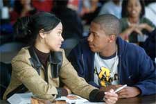 Devon (Nick Cannon) strikes up a romance with upperclassman Laisa (Zoe Saidana)
