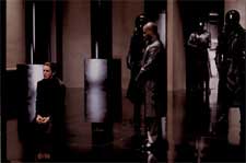 Christian Bale and Taye Diggs in Kurt Wimmers EQUILIBRIUM. 
