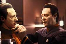 Brent Spiner as Data attending to B-9 in Paramount's Star Trek: Nemesis - 2002 